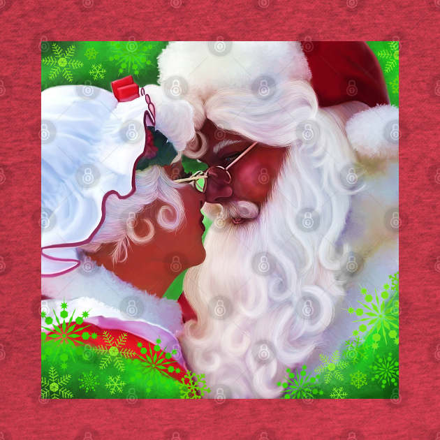 Beautiful Santa And Mrs. Claus Sharing A Moment by egcreations